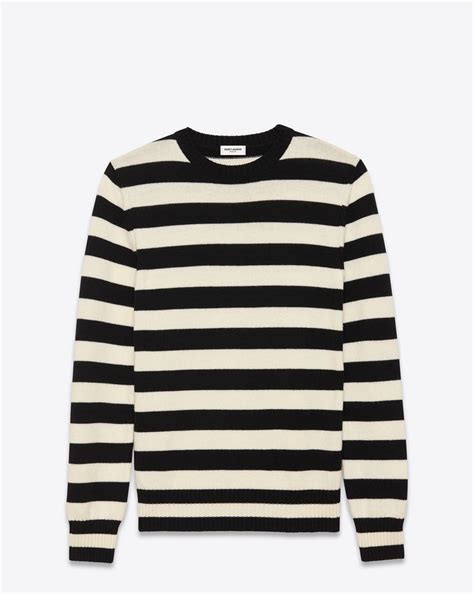 ysl crew neck sweater full black|SAINT JAMES SWEATER IN WOOL .